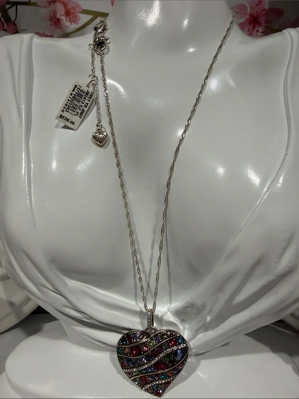 🆕❤️BRIGHTON VTG+ SLVR SWAROVSKI CRYSTAL ‘TRUST YOUR JOURNEY’ SET! MSRP $265